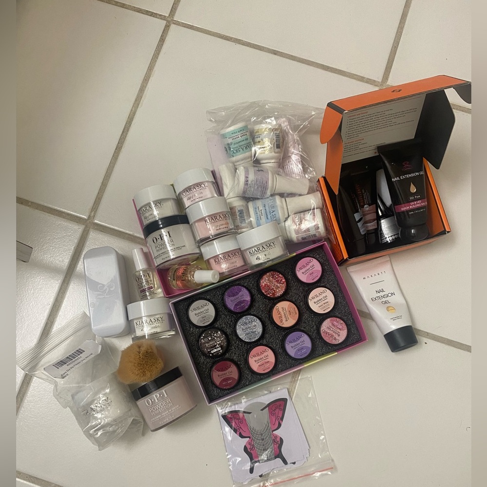 Kiara sky opi powder kits and lots of gel nail
